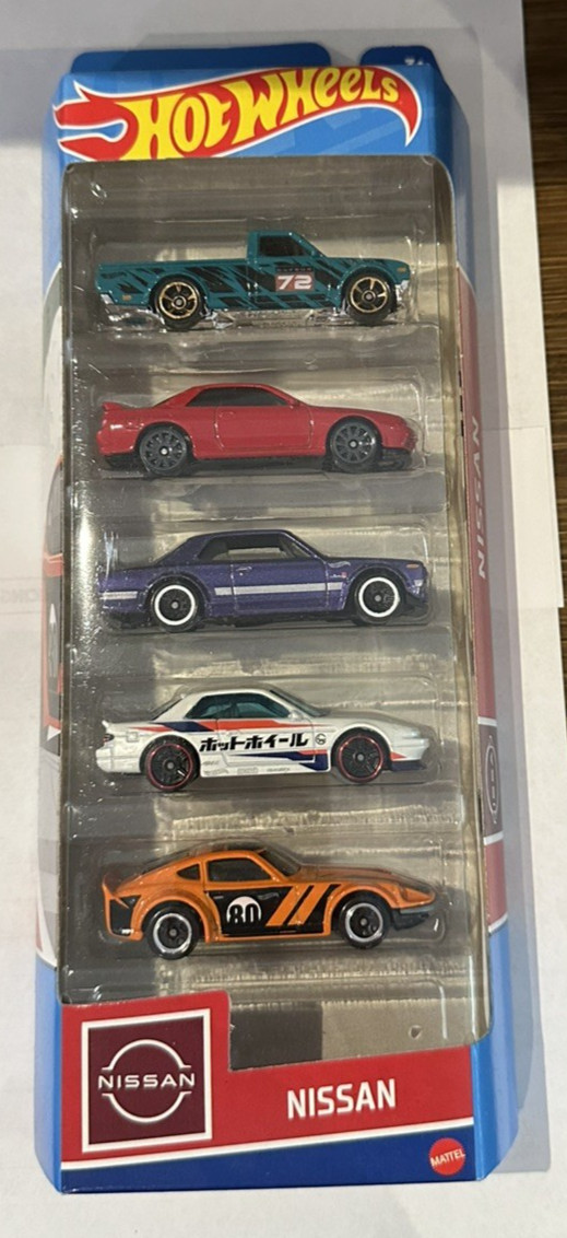 Hot Wheels Nissan Asst. 5 pack | 2025 | Sedan’s & Ute | Details in Description |