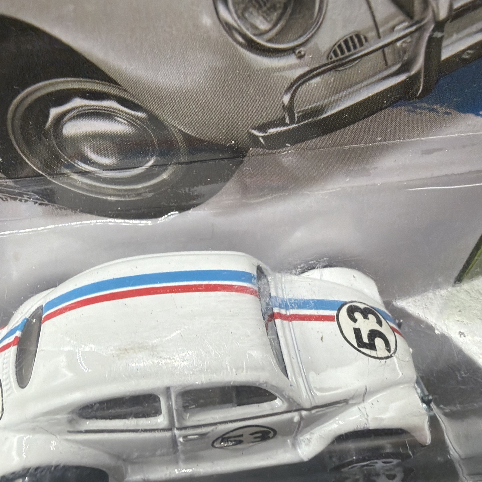 ⭐2014 Hot Wheels HW WORKSHOP HERBIE THE LOVE BUG WHITE VOLKSWAGEN BEETLE 53⭐