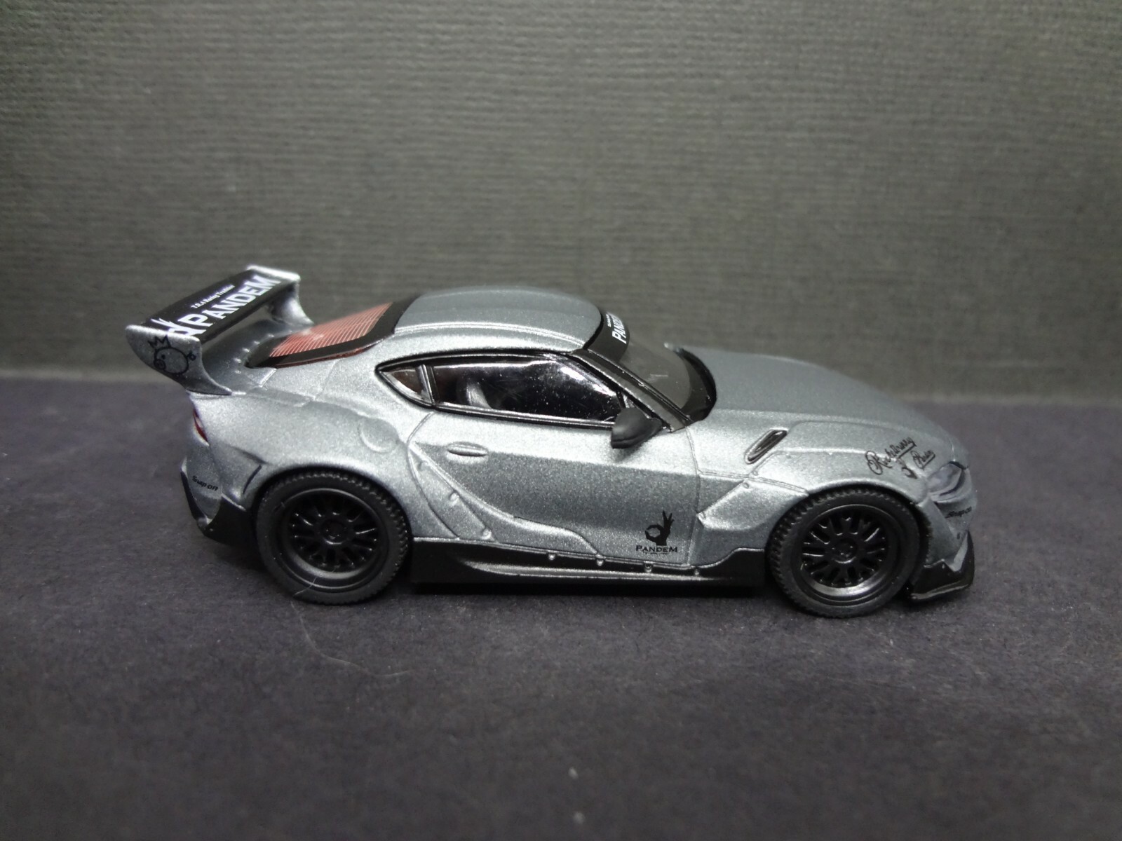 Mini GT Pandem Toyota GR SUPRA V1.0 matte grey 1:64 loose with box