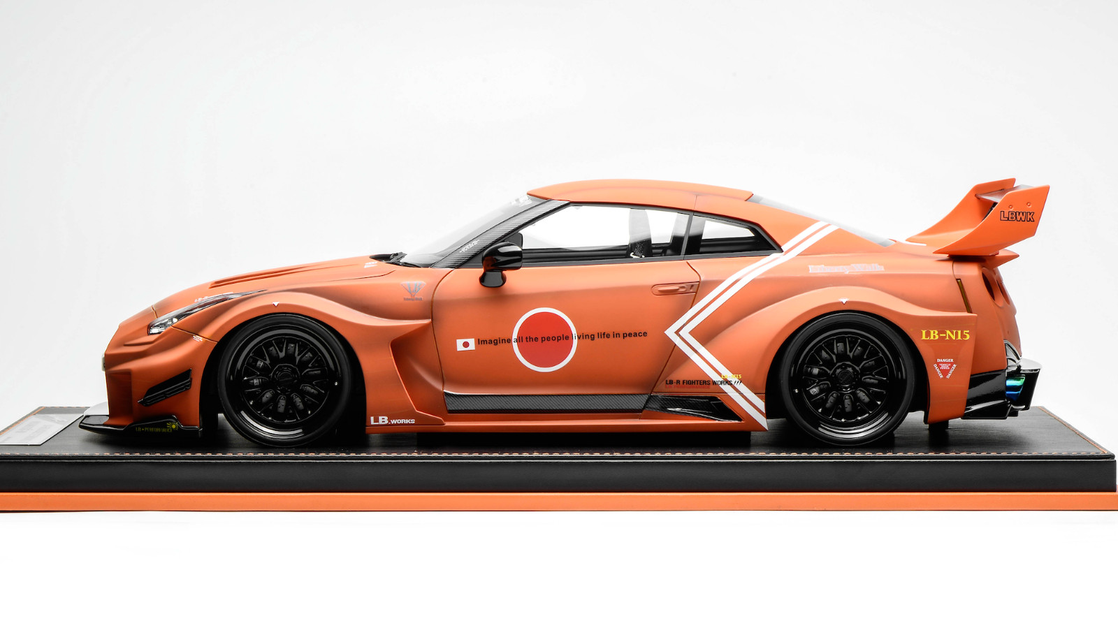 1/12 scale IVY model of the Nissan R35 GT-RR orange Liberty walk Leather 20 pcs