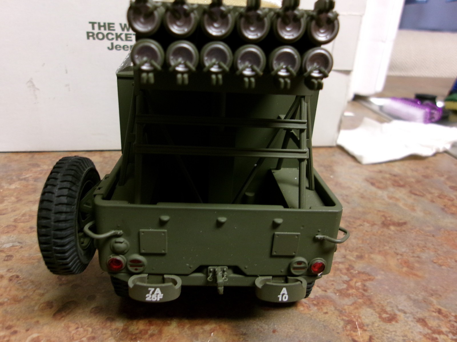 Danbury Mint World War II Jeep Replica W/Rocket Launcher 1:16-Full Package-NEW!