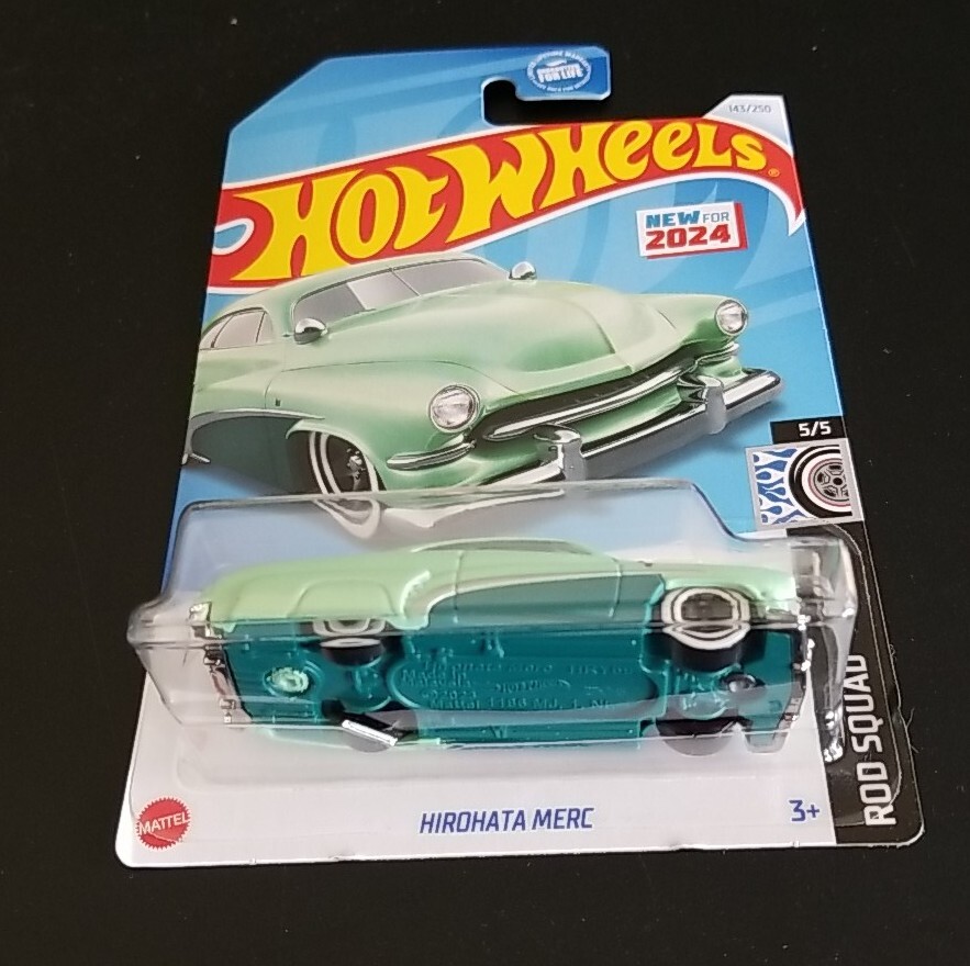 Hot Wheels – 2024 Rod Squad Car – Light Green HIROHATA MERC New Model 143/250