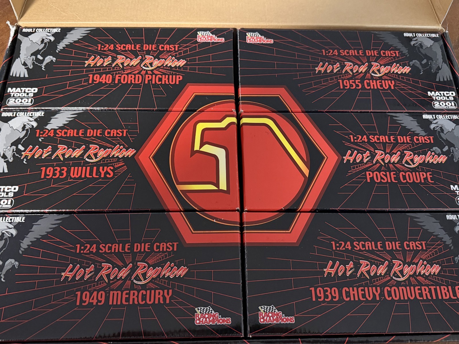 2001 Racing Champions Matco Tools Hot Rod Replica Collector Set 1/24 NEW