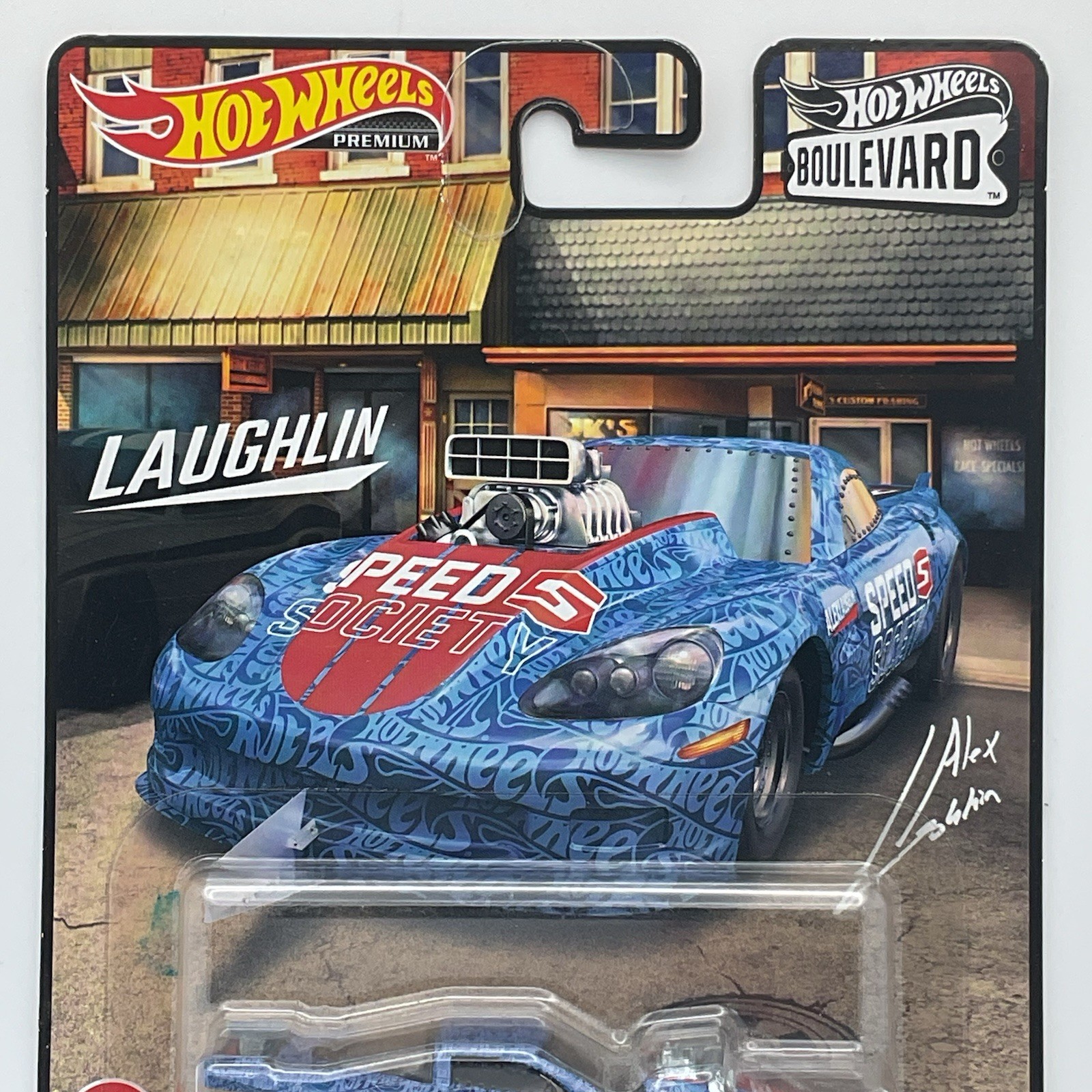 Hot Wheels Premium Boulevard ’12 Corvette Z06 Drag Racer Alex Laughlin Protector