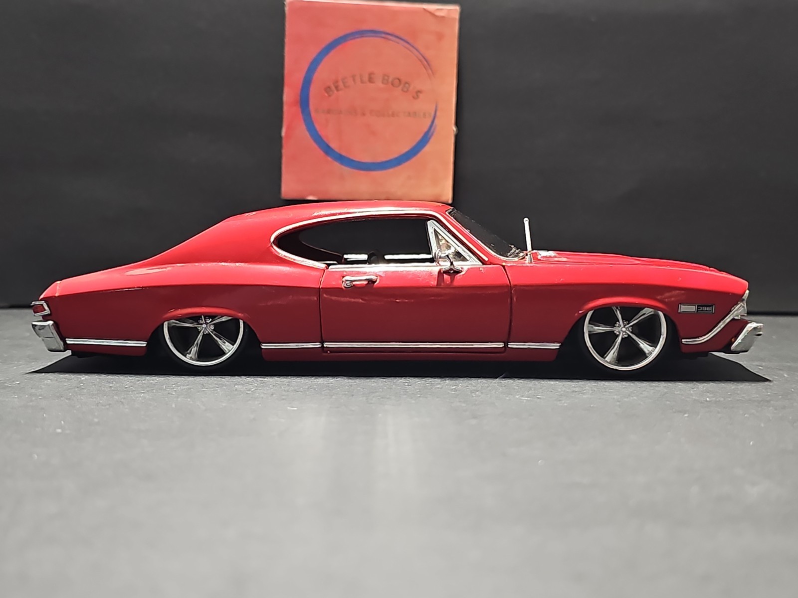 Vntg 2002 Sunnyside 1968 Chevrolet Chevelle SS 396 Red 1:24 Diecast Car NO BOX