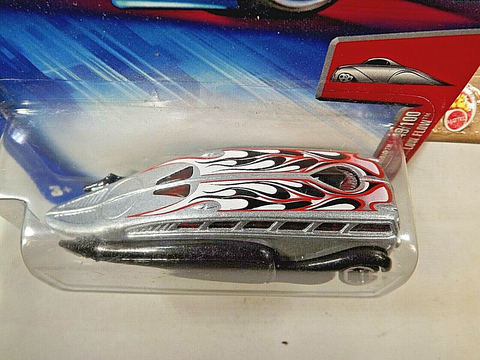 2004 Hot Wheels #49 First Editions 49/100 CROOZE LOW FLOW Silver & Black w/5 Sp