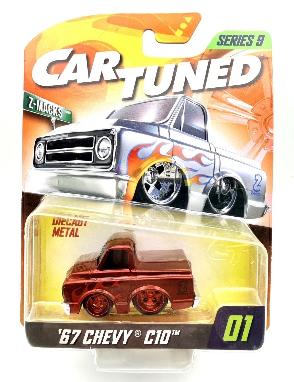 MGA Car Tuned *CUSTOM* Red Bottom Chase – ‘67 Chevy C10