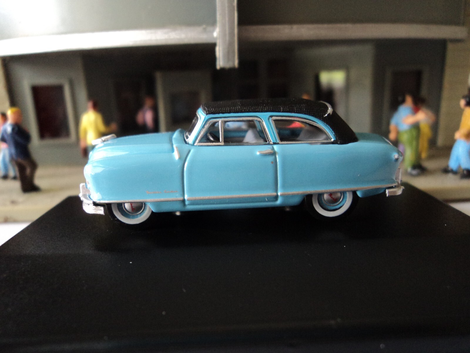 Oxford 1950 NASH Rambler Landau Blue Convertible (Closed) 1/87 HO diecast