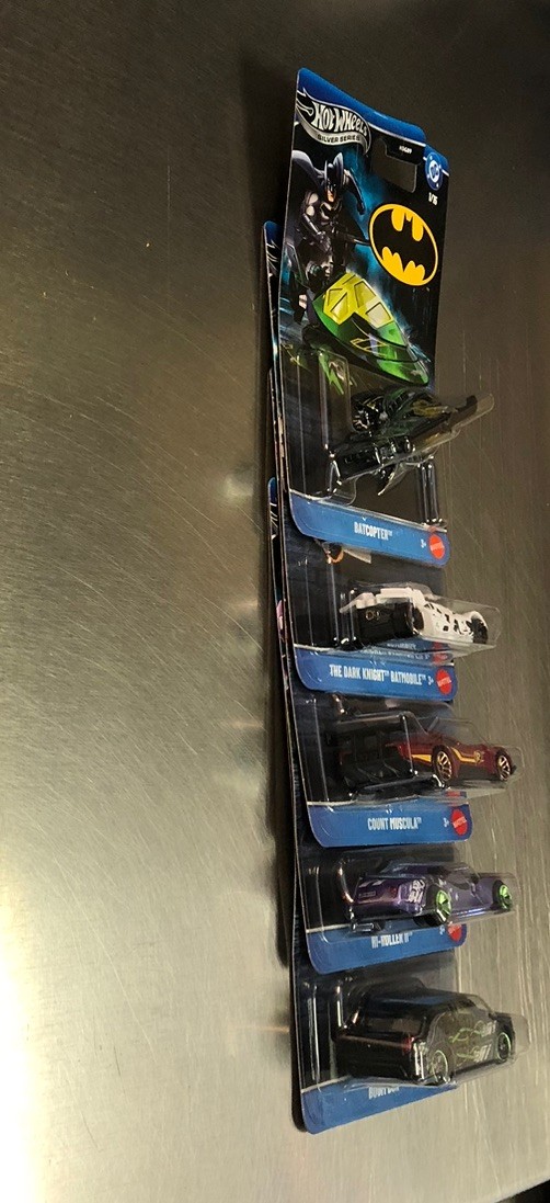HOT WHEELS NEW BATMAN DC SILVER SERIES ( SET OF 5 ) HDG89-956S CASE BATCOPTER