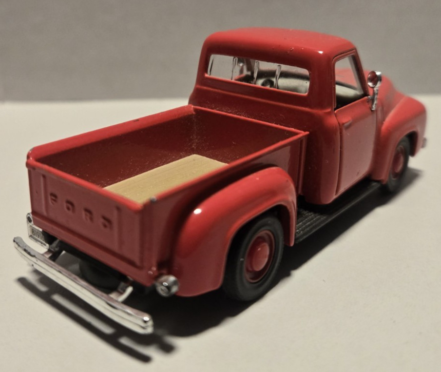 (2) – Ford Diecast Red – 1/32 Scale – Maisto 1953 Pickup – Ertl 1964 1/2 Mustang