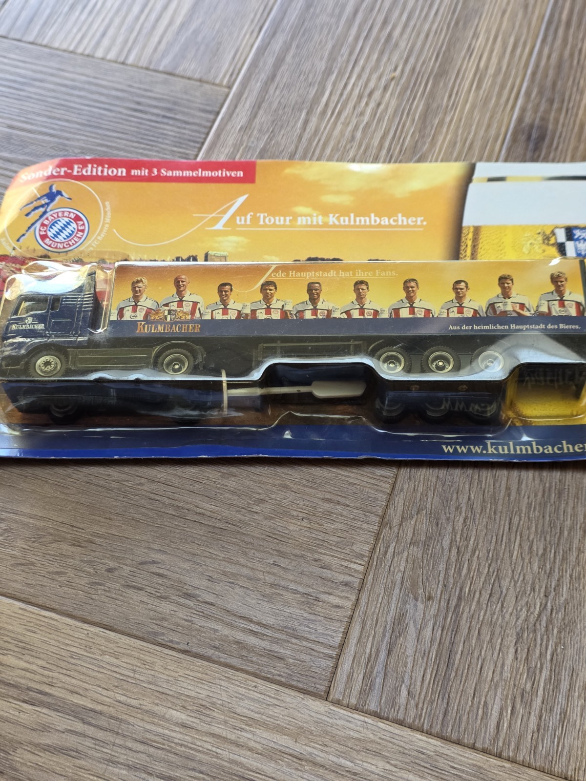 Model Truck MAN LKW Kulmbacher FC Bayern Munich Mint On Card