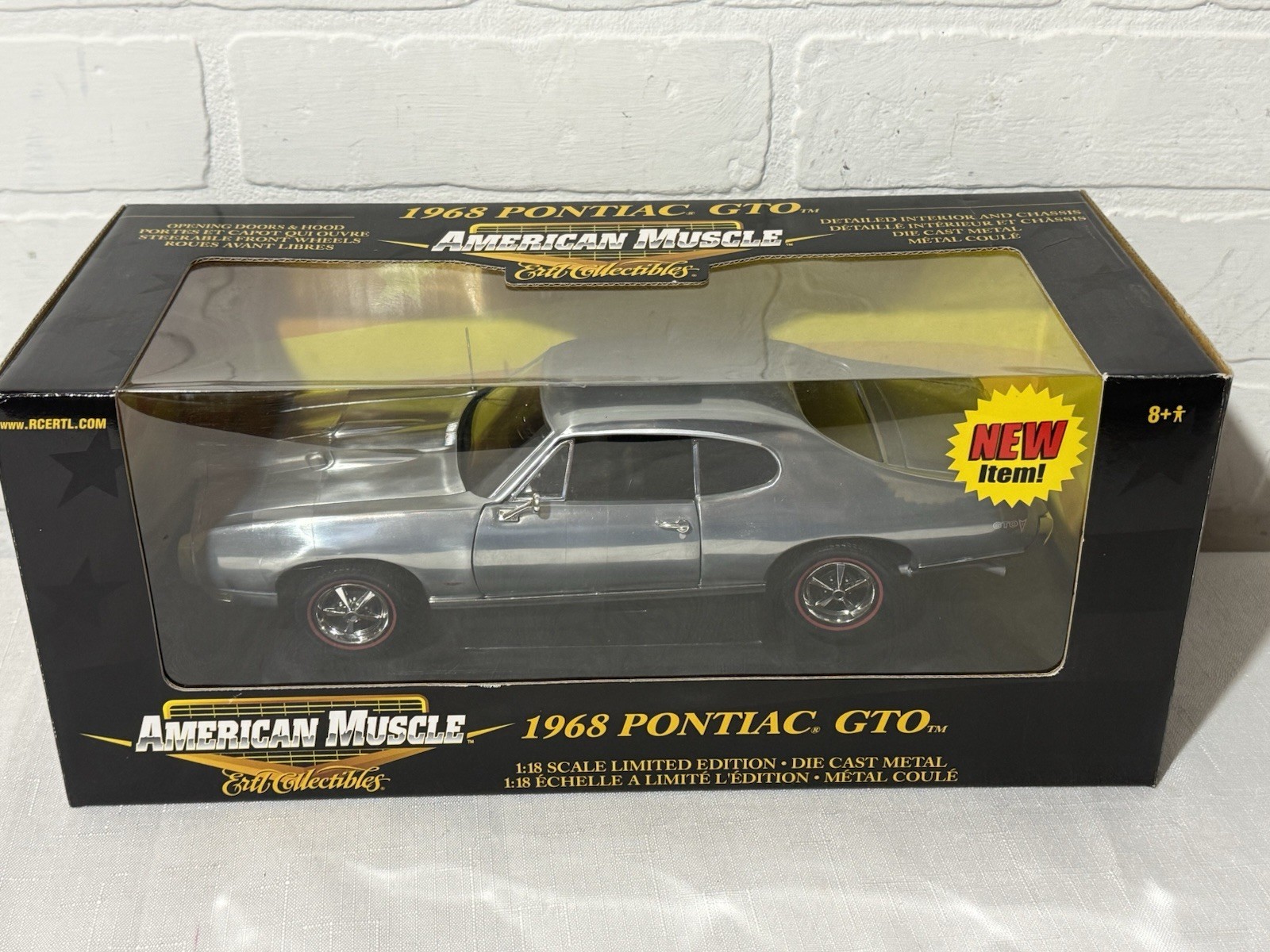 1/18 Ertl 1968 Pontiac GTO Raw Unpainted CHASE 1 of 1000 Factory Sealed Box