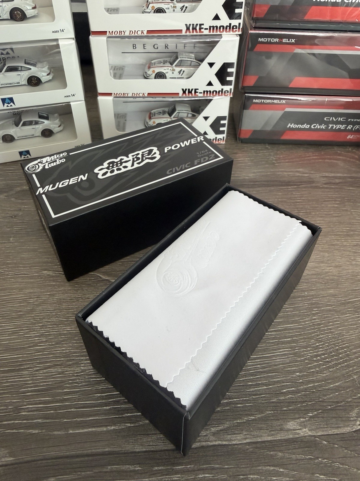 HONDA CIVIC FD2 MUGEN POWER HOOD COMES OFF 1/64 DIECAST CAR BY MICRO TURBO MT