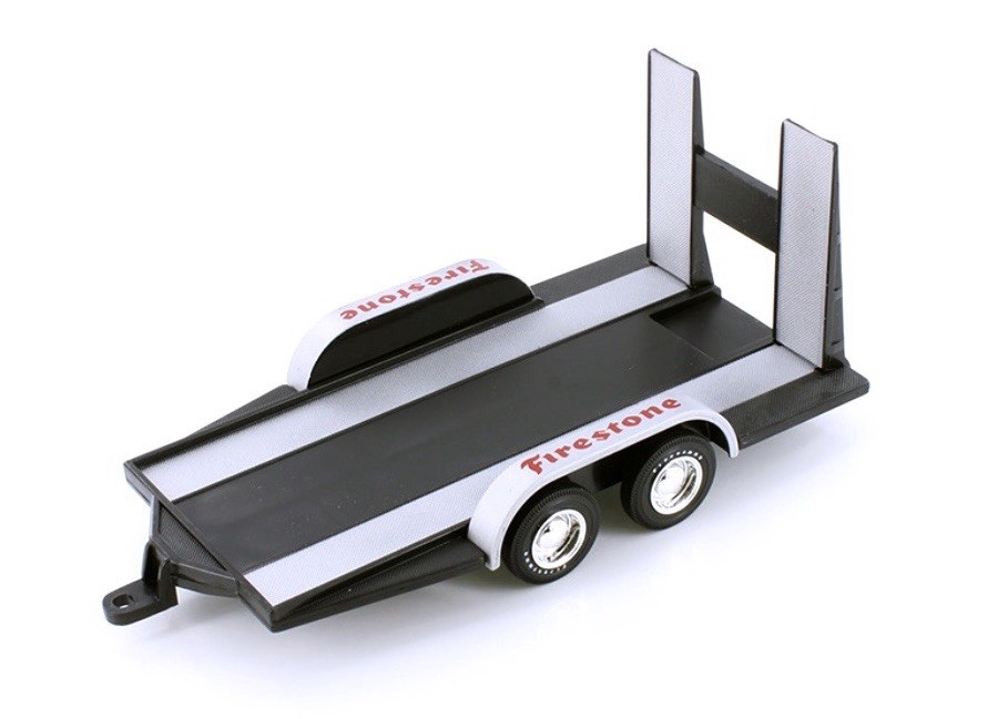 SHOWCASTS CAR TRAILER FIRESTONE 1:24 SCALE