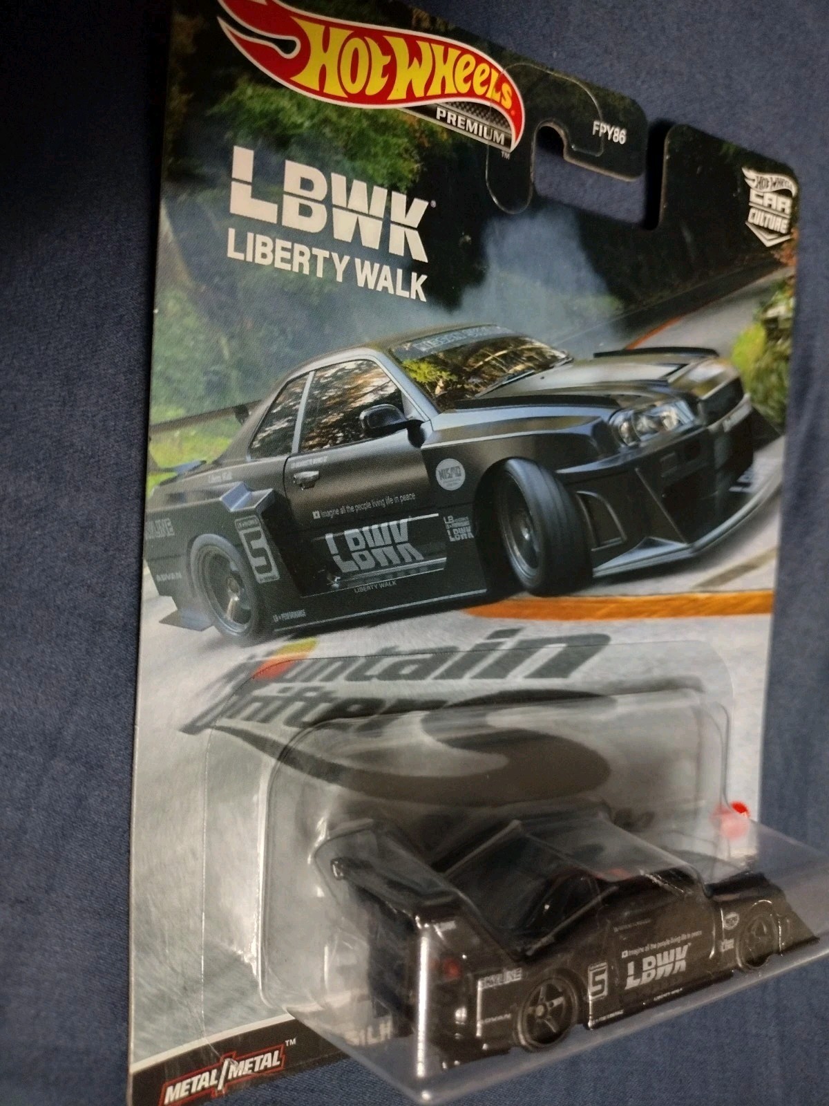 Hot Wheels LB-ER34 Liberty Walk Nissan Skyline Mountain Drifters R34 CHASE LBWK