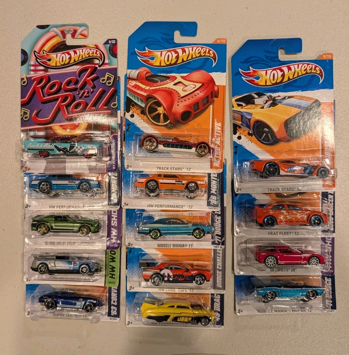 Hot Wheels Lot – Years 2010 Thru 2013 – 14 Cars Total – Brand New