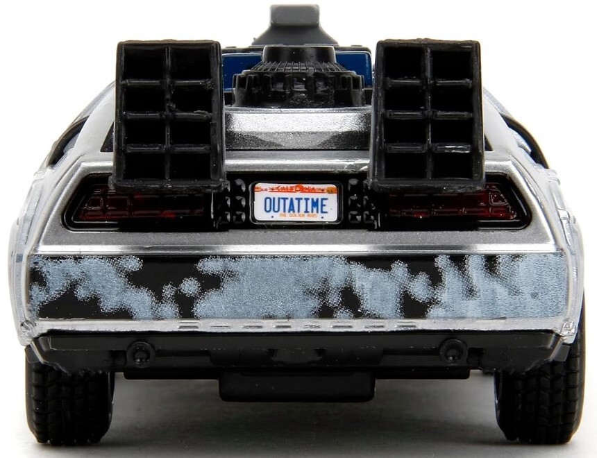 NEW Jada Toys 34785 Back to the Future TIME MACHINE FROST 1:32 Metal Diecast Car
