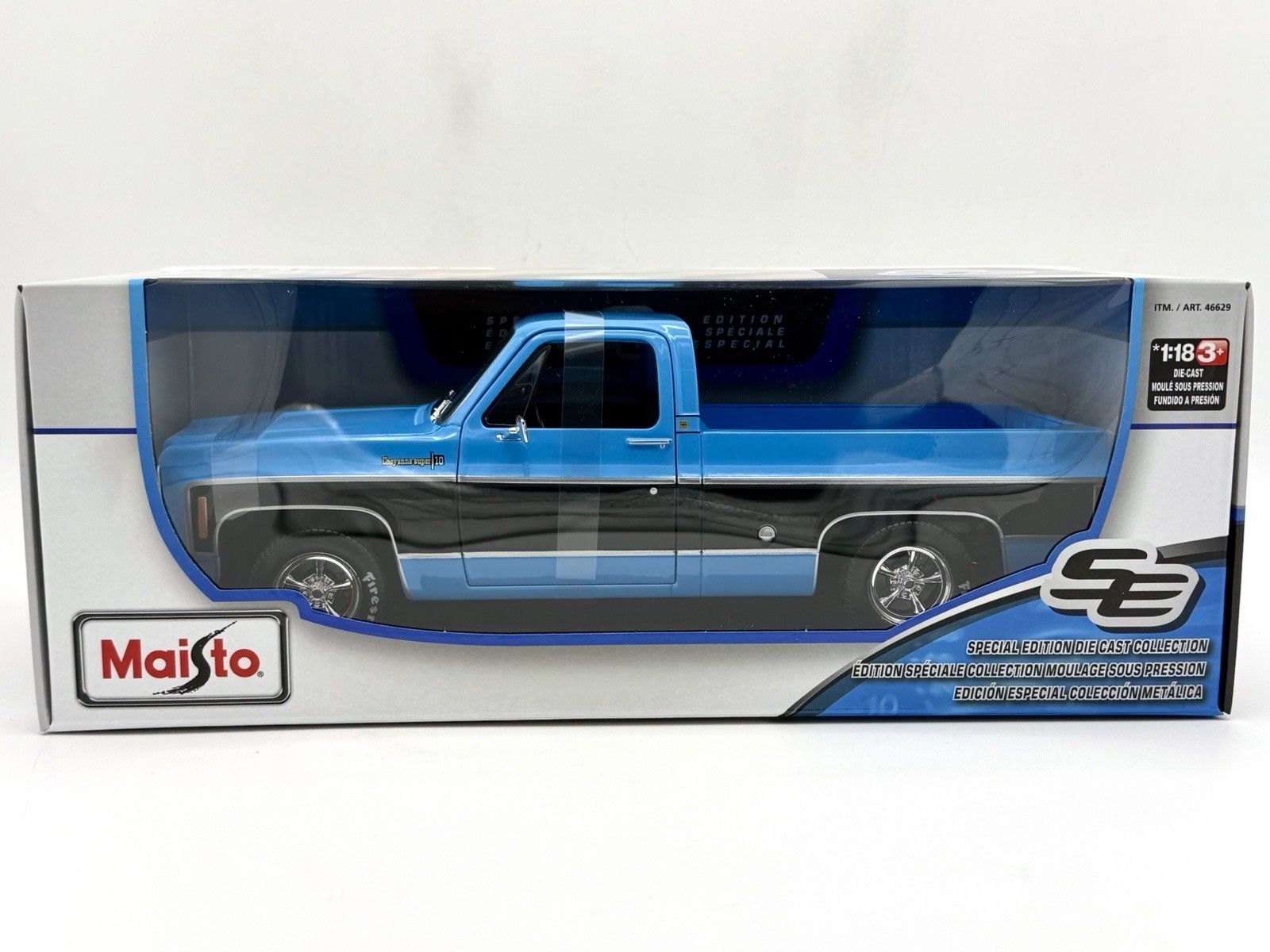 New Maisto 1:18 Scale Diecast Model Truck – 1972 Chevrolet C10 Cheyenne Super