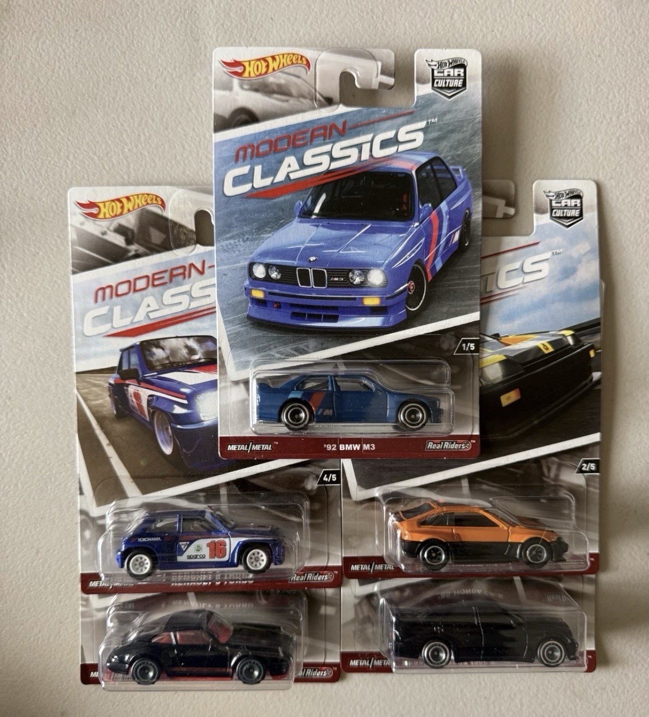 Hot Wheels Modern Classics Set of 5 – 2017 Car Culture