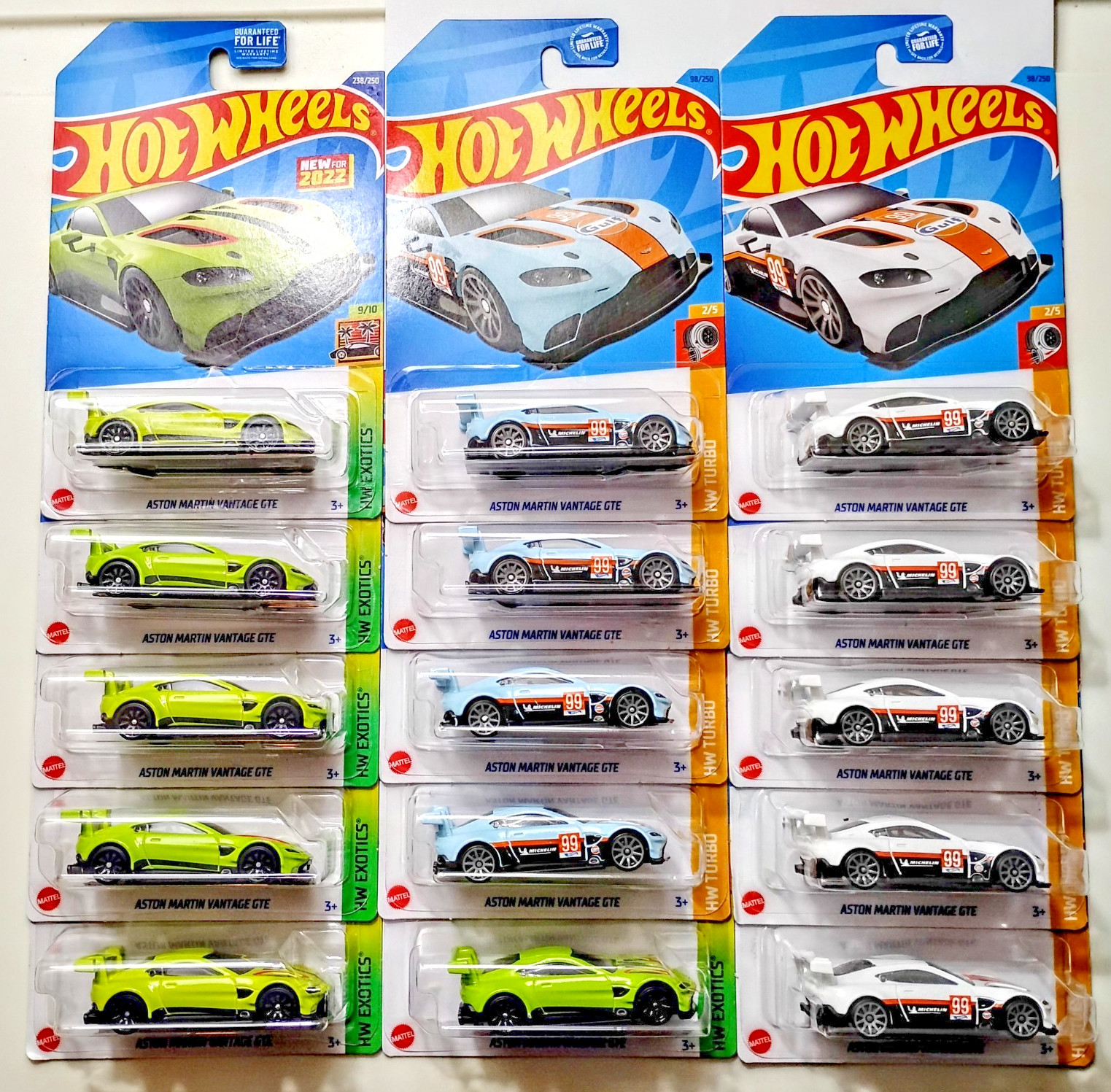 2022 2023 Hot Wheels Lot 15 Aston Martin Vantage GTE HW Exotics HW Turbo