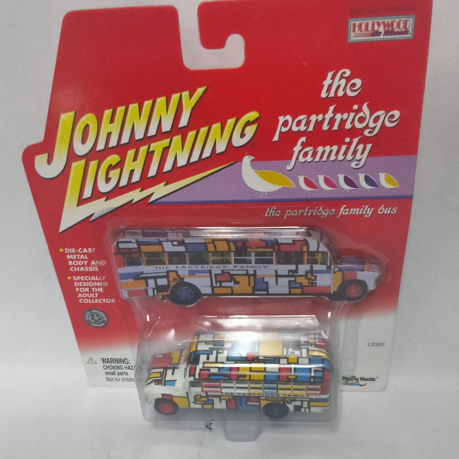 Johnny Lightning Hollywood Partridge Family Bus 1:64 Multi-Color Diecast