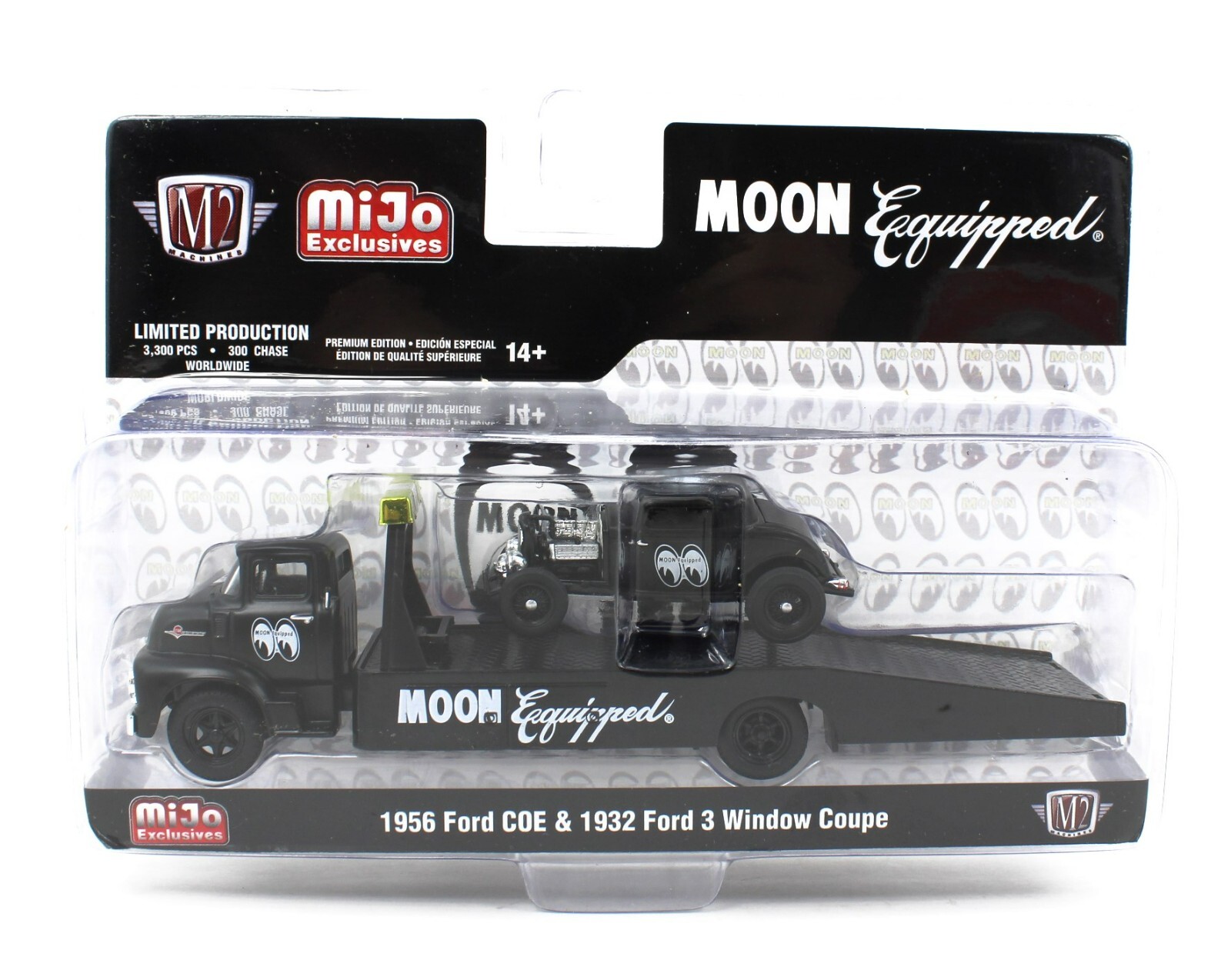 1:64 M2 Machines *MiJo EX* MOONEYES 1956 Ford COE & 1932 Ford Coupe *NIP*