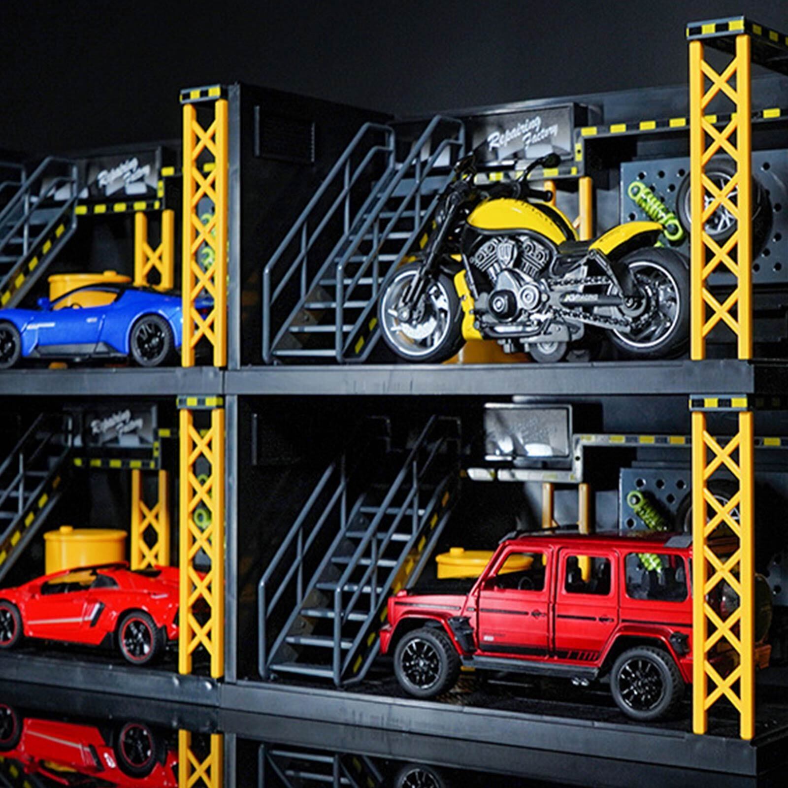 1/24 Diorama Model Car Repair Shop Model Diecast Garage Scene Model Toy DIY