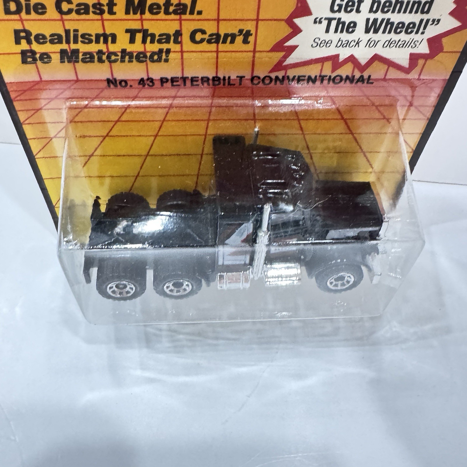 1983 Matchbox Lesney Peterbilt Conventional Semi Truck No 43 Superfast black