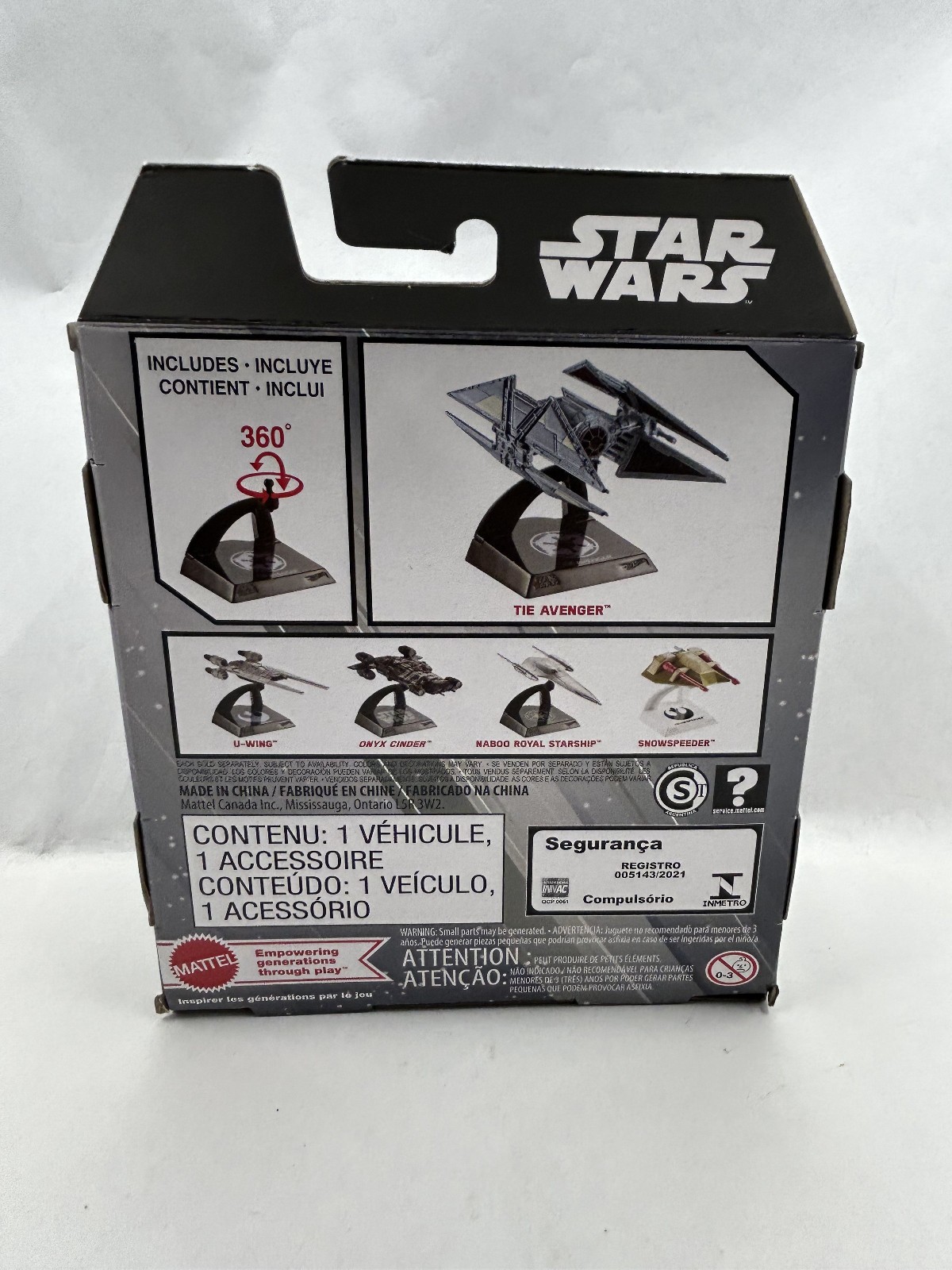 Star Wars Hot Wheels Starships Select Tie Avenger #35 Mattel