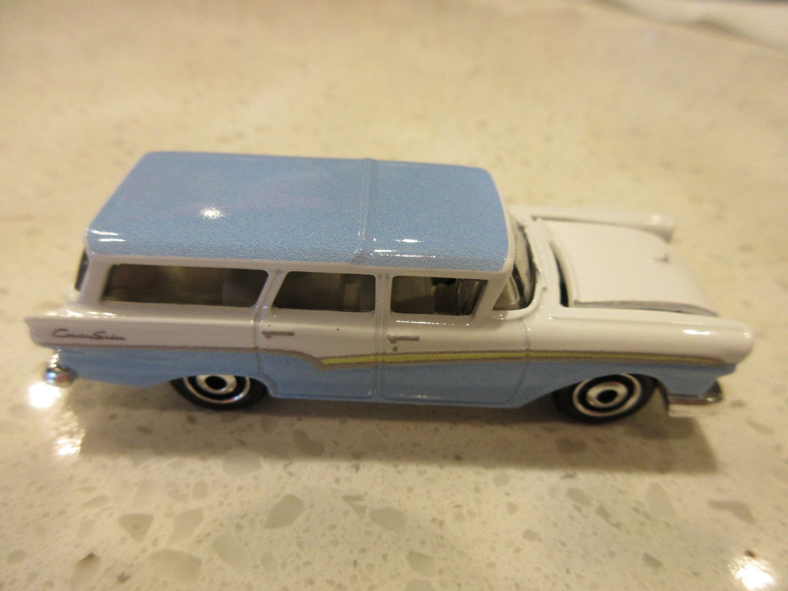 2025 Matchbox 1957 Ford Country Sedan Station Wagon Blue White Moving Parts Car