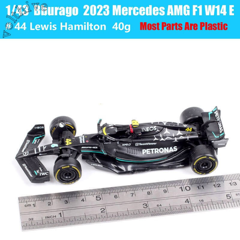 Bburago 1:43 Mercedes AMG W07 W10 W14 W15 #44 Lewis Hamilton F1 Collect Model