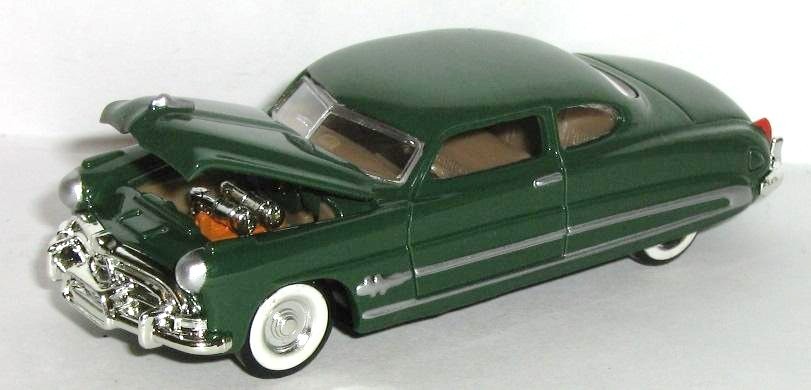 1/64 = 1951 51 HUDSON HORNET / Hood Open = Rubber Tire Diecast Car FREE SHIPPING
