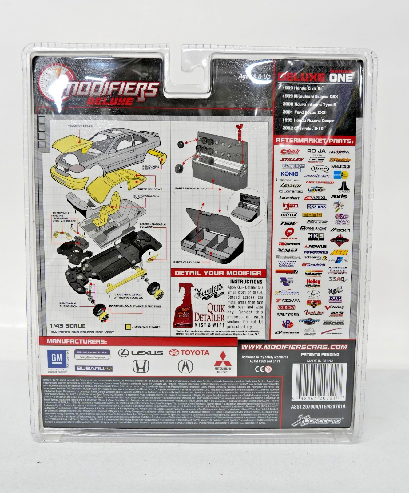 New X Concepts Modifiers Deluxe 1999 Honda Civic Si 1:43 Series 1 DieCast Copper