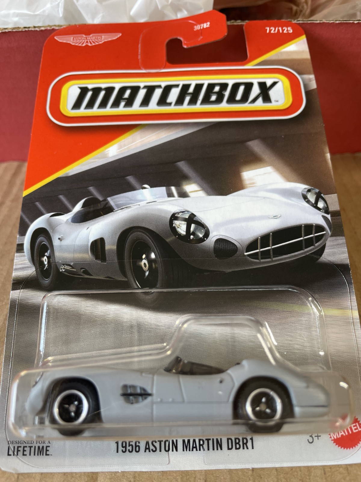 New 2026 MATCHBOX Gray 1956 Aston Martin DBR1 72/125!