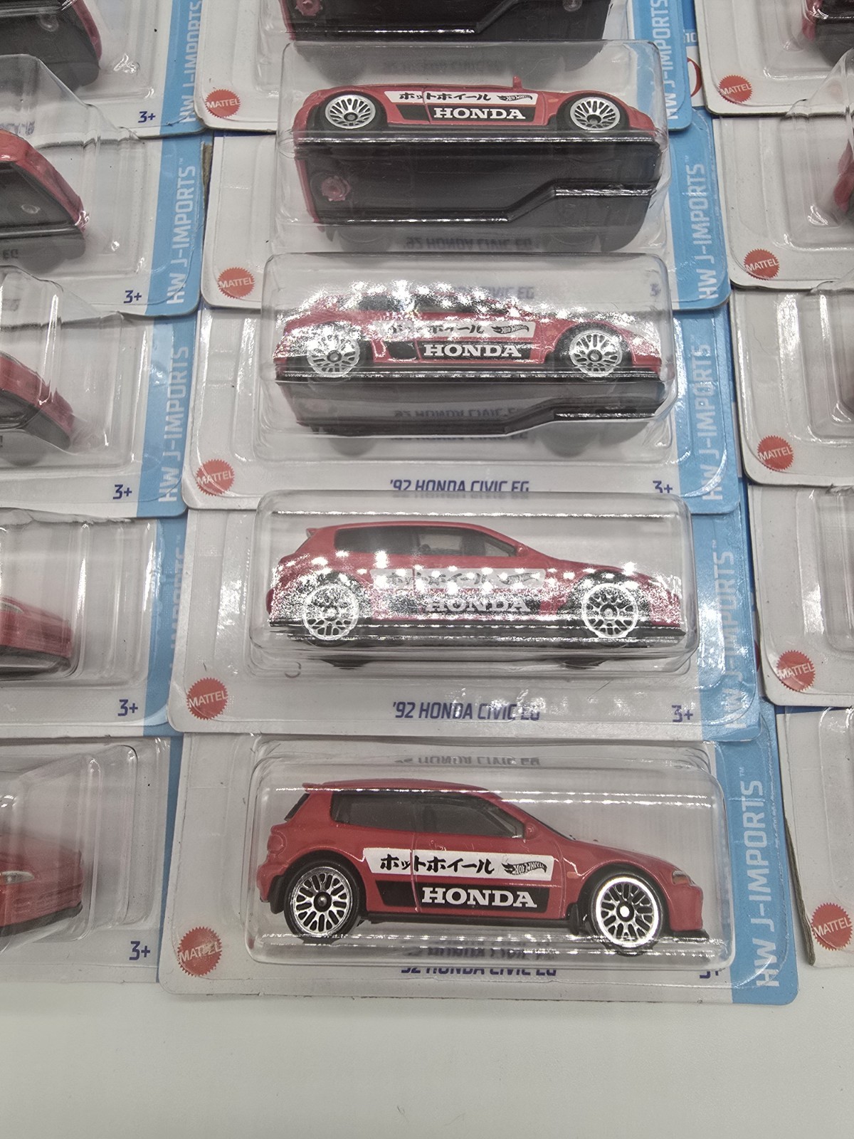 Hot Wheels 2024 ’92 Honda Civic EG Red Lot 35 J-imports 🔥