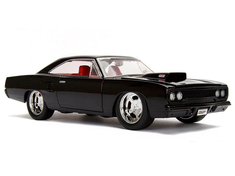 1970 PLYMOUTH ROAD RUNNER 440 BLACK 1/24 DIECAST MODEL CAR BY JADA 99581