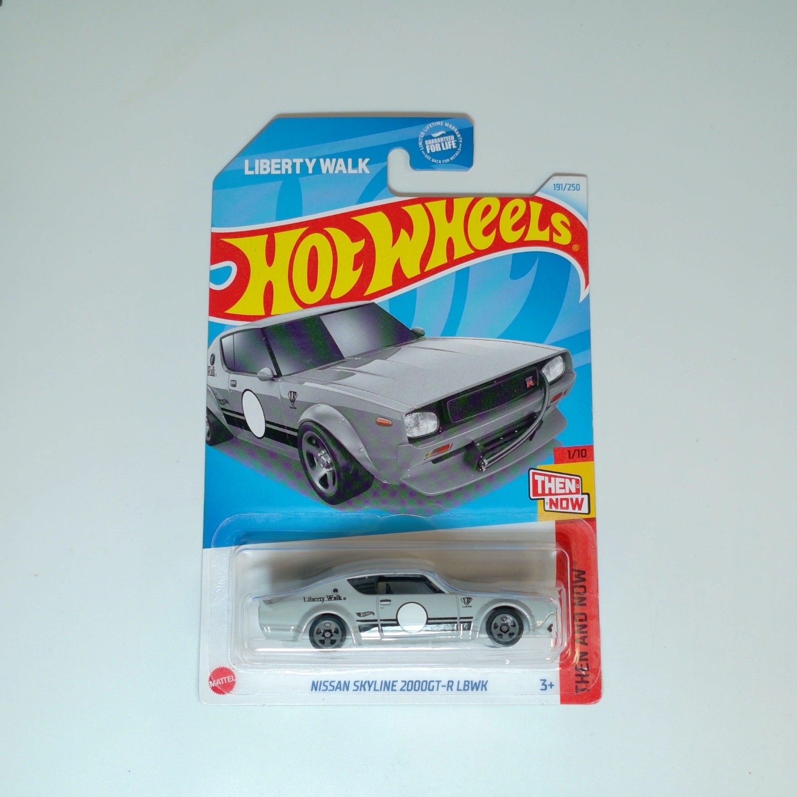 Hot Wheels NISSAN SKYLINE 2000GT-R LBWK Gray THEN AND NOW 1/10 (191/250)