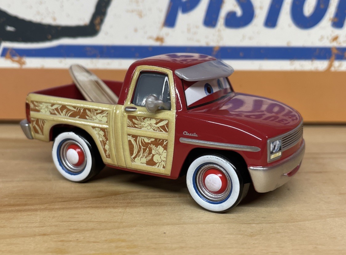 Disney Pixar Cars Surfing’ John Lassetire Factory Custom Loose