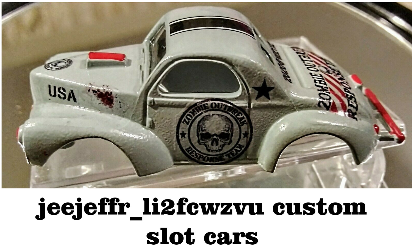 Clear 1:64 Waterslide Decal for JDM VW Silverado Camaro Zombie Walking Dead