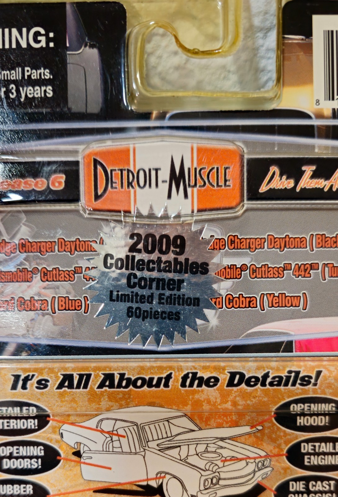 M2 Machines Detroit-Muscle Mustang Boss 429 Collectables Corner Chase 60pcs Gold