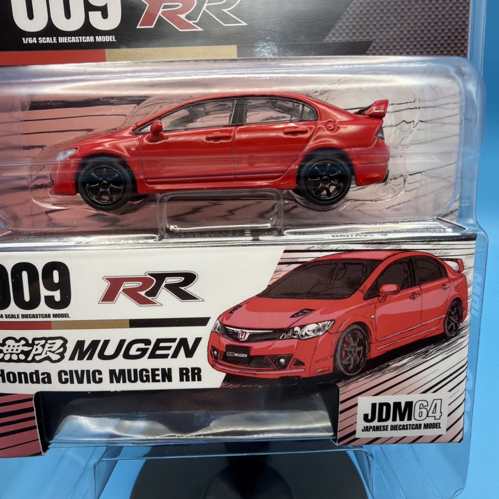 Hobby Japan 1:64 Honda Mugen Civic RR (FD2) – Milano Red – Mijo Exclusives