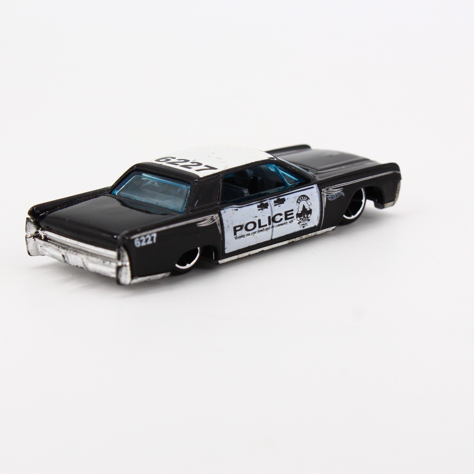Hot Wheels 1964 Lincoln Continental Police Car Black 1:64 Diecast Loose