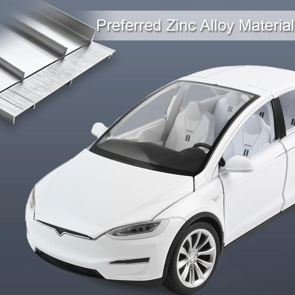 1:24 Tesla Model X Car Alloy DieCast Medel Car Toy Perfect gift for Boy Xmas US