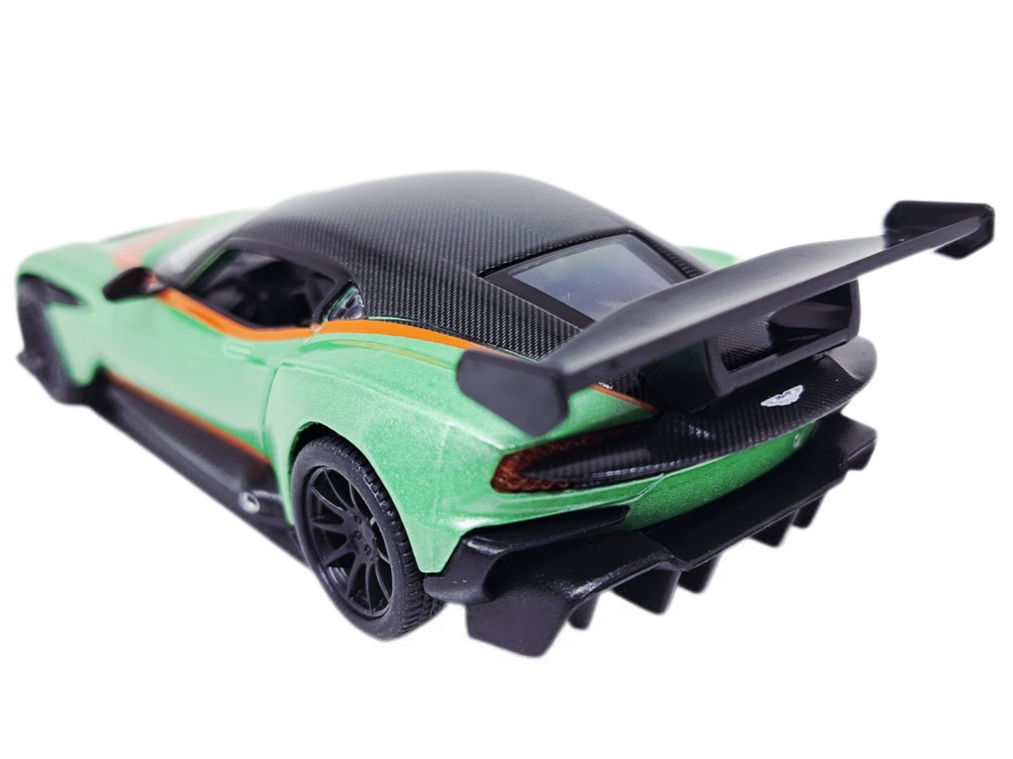 Kinsmart Aston Martin Vulcan Emerald Green 2016 Sports 1/38 O Scale Diecast Car