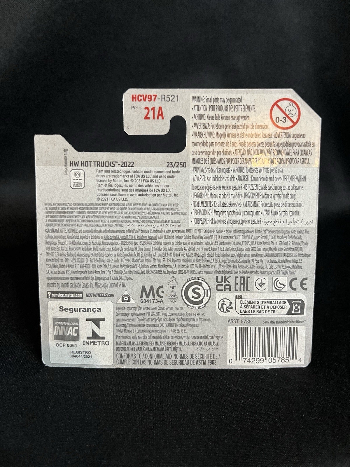 Hot Wheels 2020 Ram 1500 Rebel 1:64 Silver Black Short Card Hot Trucks
