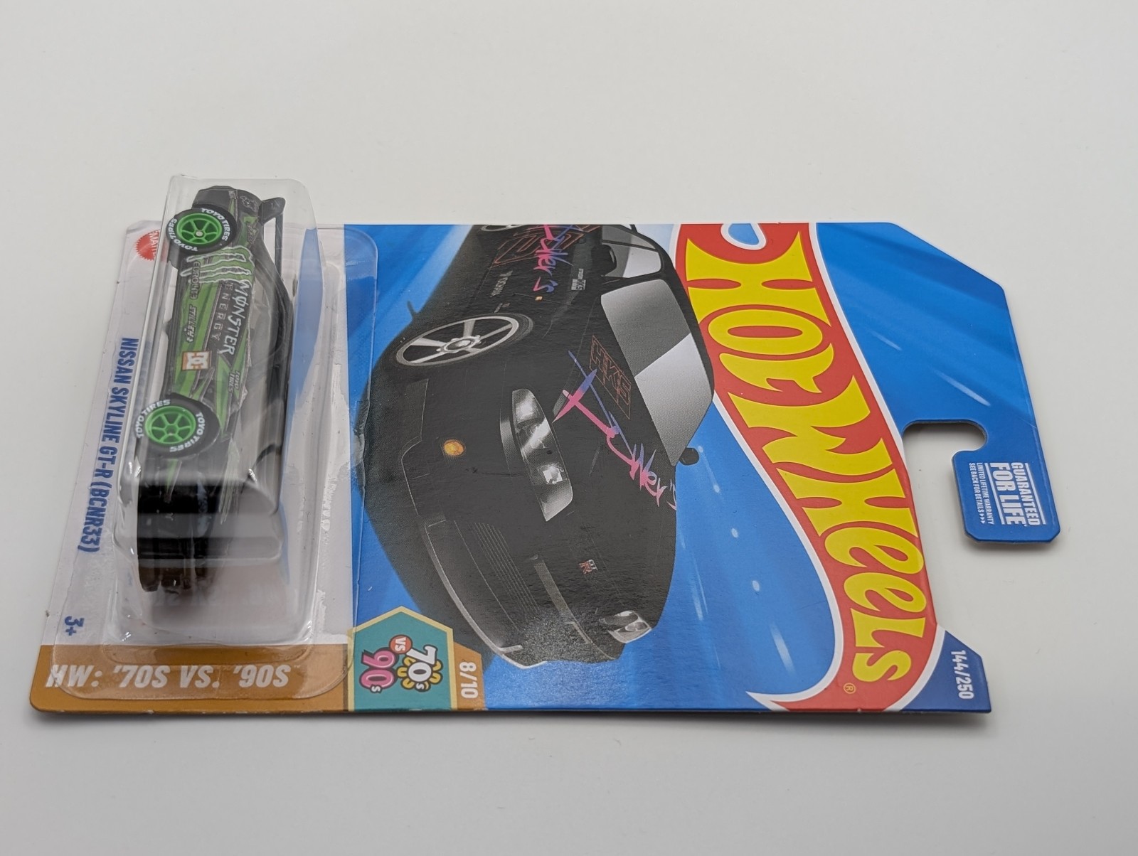Hot Wheels CUSTOM Nissan Skyline GT-R R33 BCNR33 Monster Energy HOONIGAN Toyo