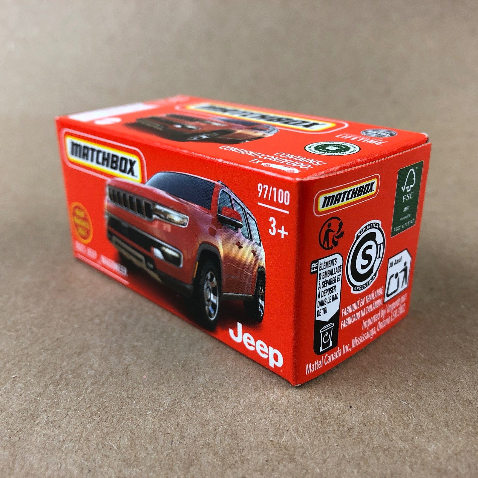 2024 Matchbox Power Grabs 2022 Jeep Wagoneer Red 97/100 1:64 Diecast Car