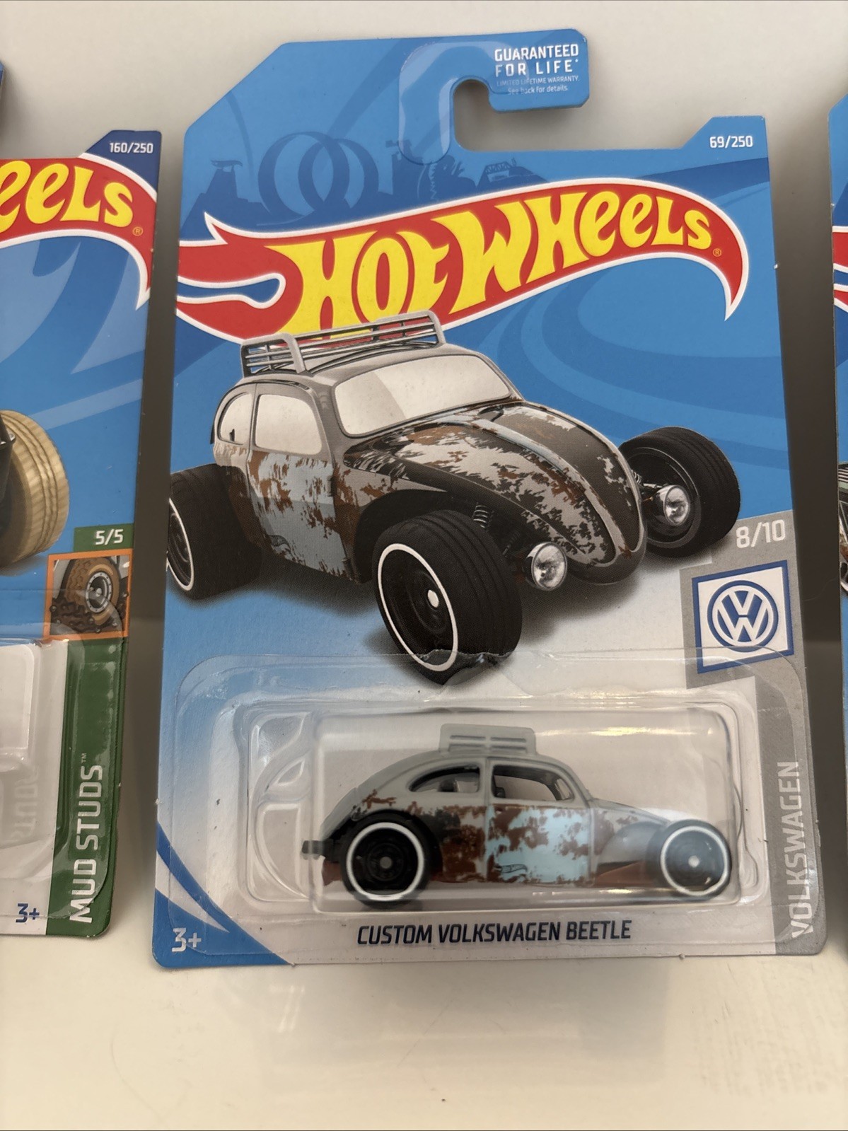 Hot Wheels Lot Of 4 Volkswagen-VW Bettle,Type 2 Pickup, Baja Bug, Later Racer