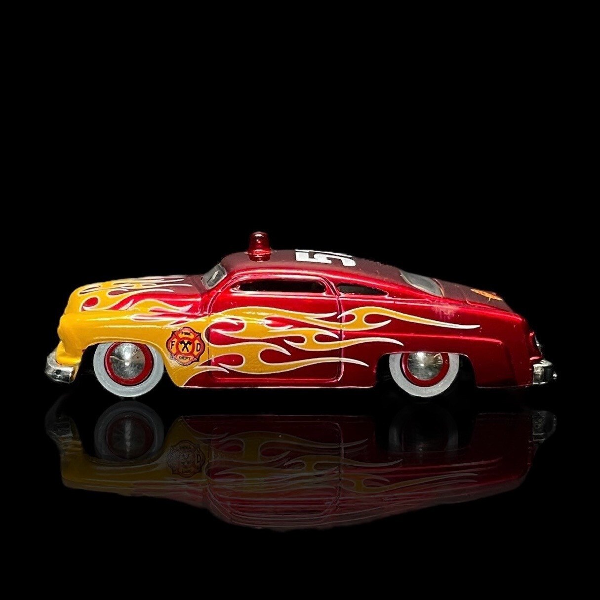 ’51 Mercury Lead Sled Fire Dept. 1/64 Scale Premium Diecast w/ RR’s