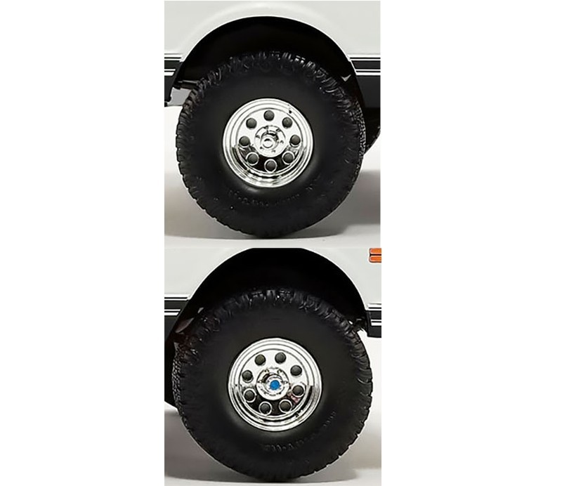 “OFFROAD” 35″ MAG WHEEL & TIRE SET OF 4 PCS FOR 1/18 MODELS BY ACME A1807716W
